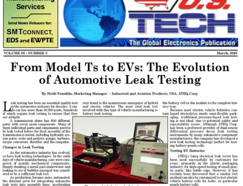 US Tech Article:From Model Ts to EVs: The Evolution of Automotive Leak Testing