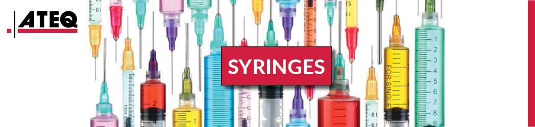 Banner with syringes