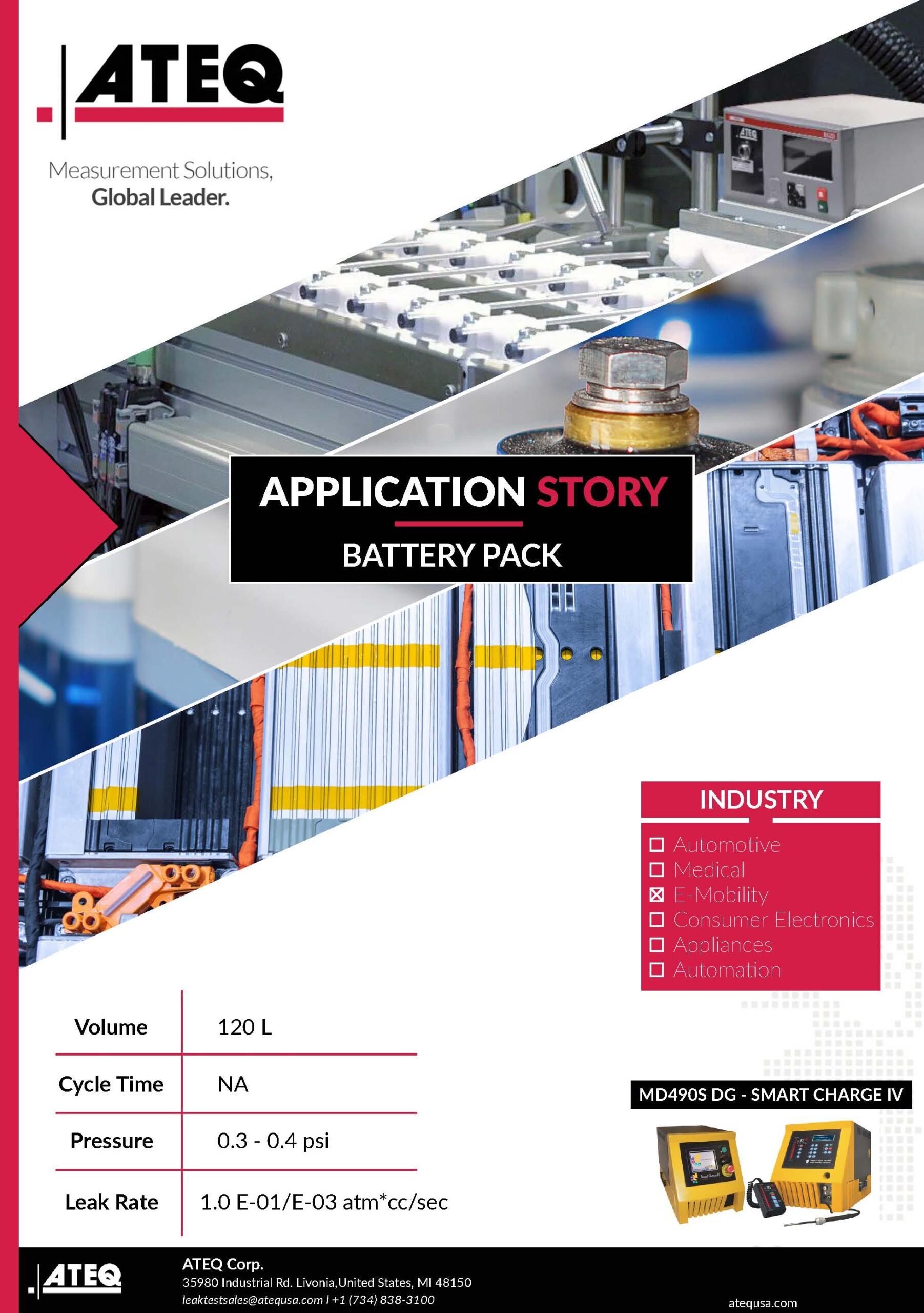 Screenshot of a battery pack case study