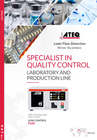 Screenshot of page from ATEQ medical leak testing brochure