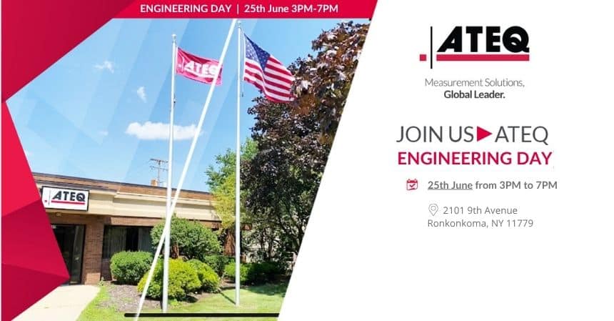Promotional visual for ATEQ Engineering Day in New York on June 25, 2025